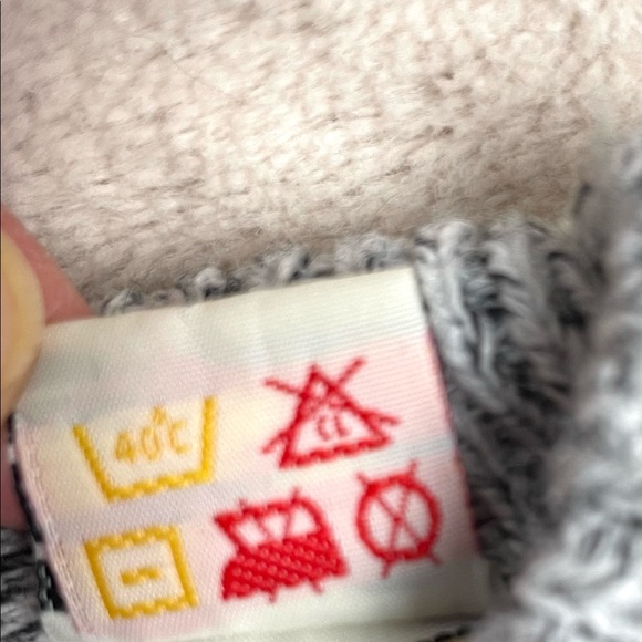 Vintage Windowpane Pattern 80s 90s knit sweater men’s - Picture 9 of 11